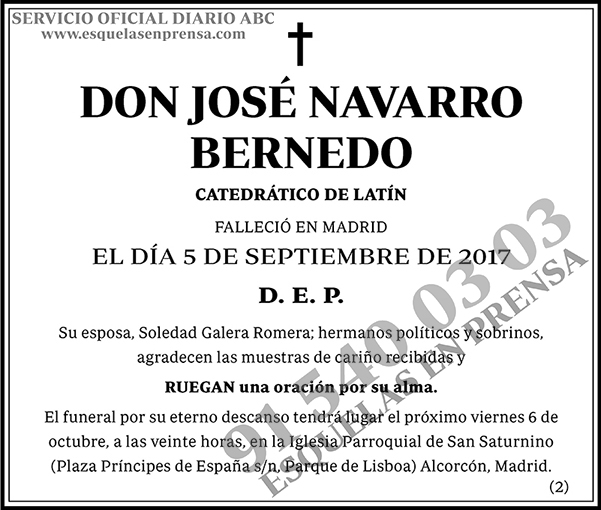 José Navarro Bernedo